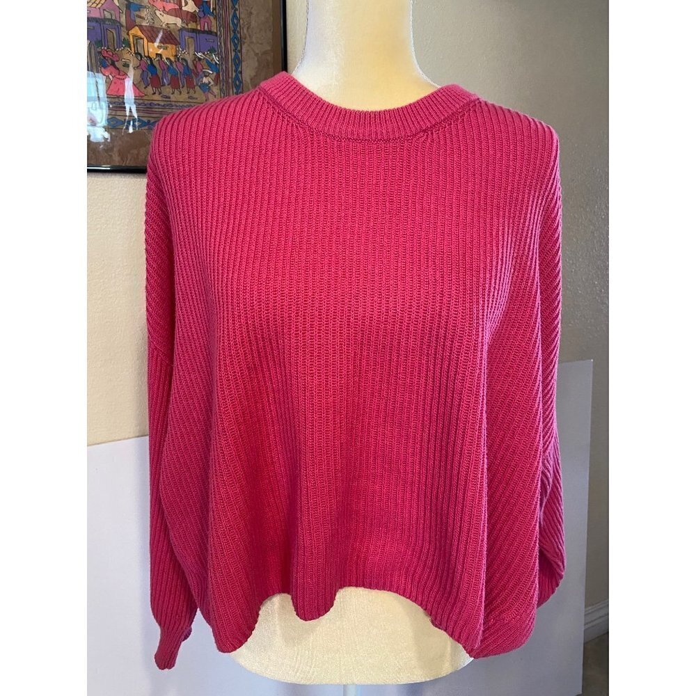 Cotton On Archy Cropped Knit Sweater, size Large